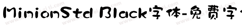 MinionStd Black字体字体转换